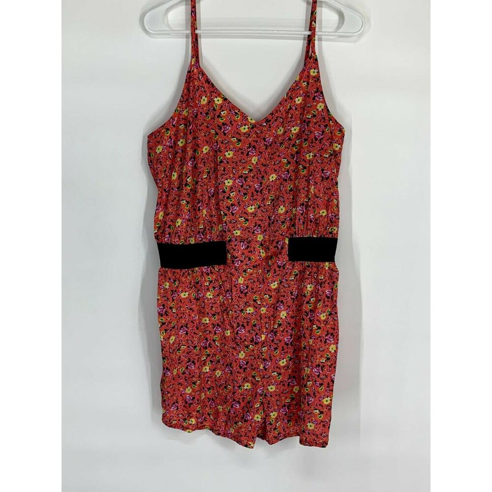 Love Fire Multicolor Floral Sleeveless Romper Women’s Size XL